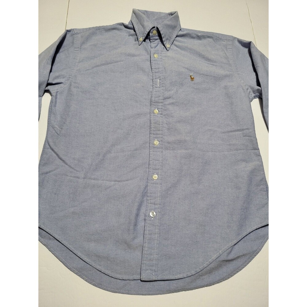 (#L3) Ralph Lauren Long Sleeve Button Down Size Women's 4 Blue - Picture 3 of 8